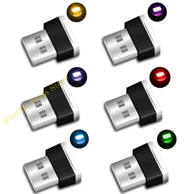 

F19A автомобиль USB Ambient Light Mini светодиодная лампа настроения неоновая атмосфера красочная автомобильная лампа