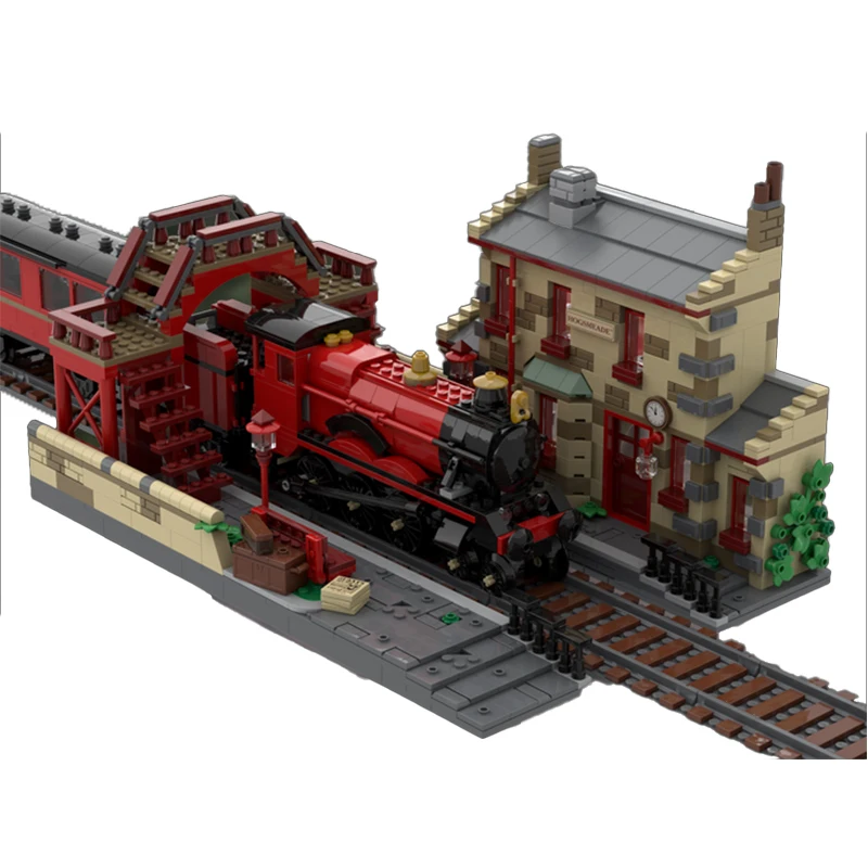 سلسلة مشهد الفيلم الشهير محطة مترو الانفاق MOC الطوب الفني لتقوم بها بنفسك اللبنات تجميع ألعاب البناء لهدايا ألعاب أطفال #4