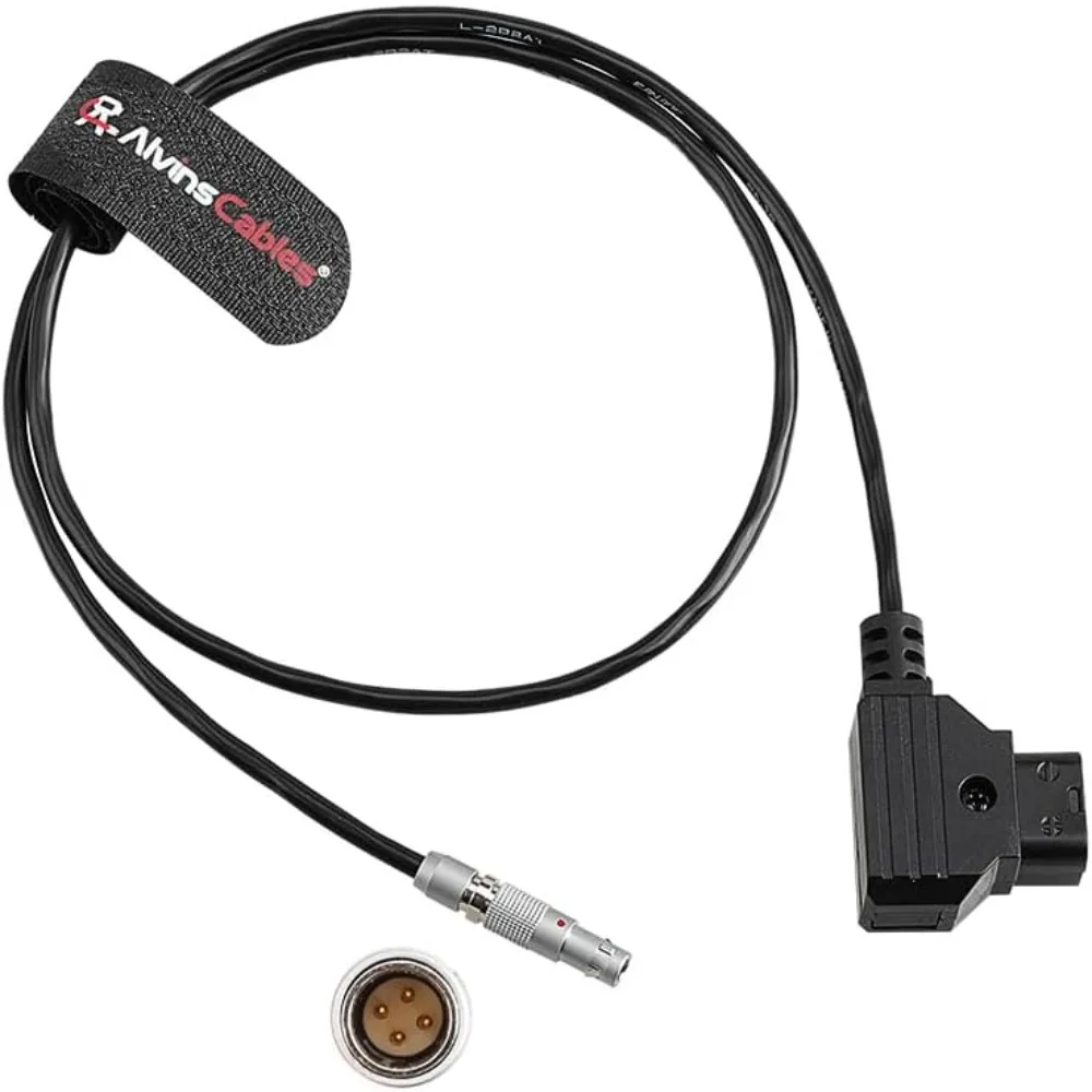 Alvin's Cables 4 Pin to D-tap Power Cable for VISLINK L1700 Camera Transmitter from V-Mount Battery 50cm| 20inches