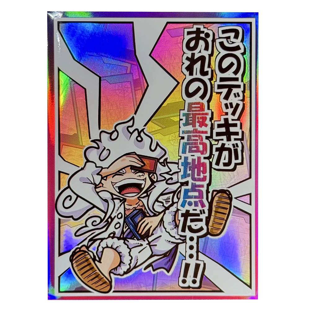 one piece card sleeves mtg 66x91mm Anime Sleeve Luffy Nami 60pcs Holographic Card Anime Card Sleeve Trading Card Protectors This set includes four unique and eye ONE PIECE CARD GAME Limited