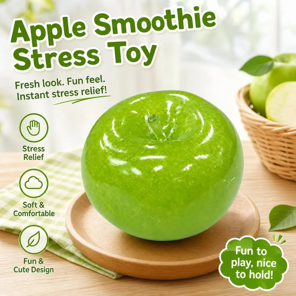 Eisiger Slush Apfel Squishy Spielzeug Glitzer Flüssigsand Stressabbau Langsam aufsteigendes Fidget-Sensorik-Spielzeug Schreibtischdeko Geschenk 3 Farben Slushy Textur – Detail 9