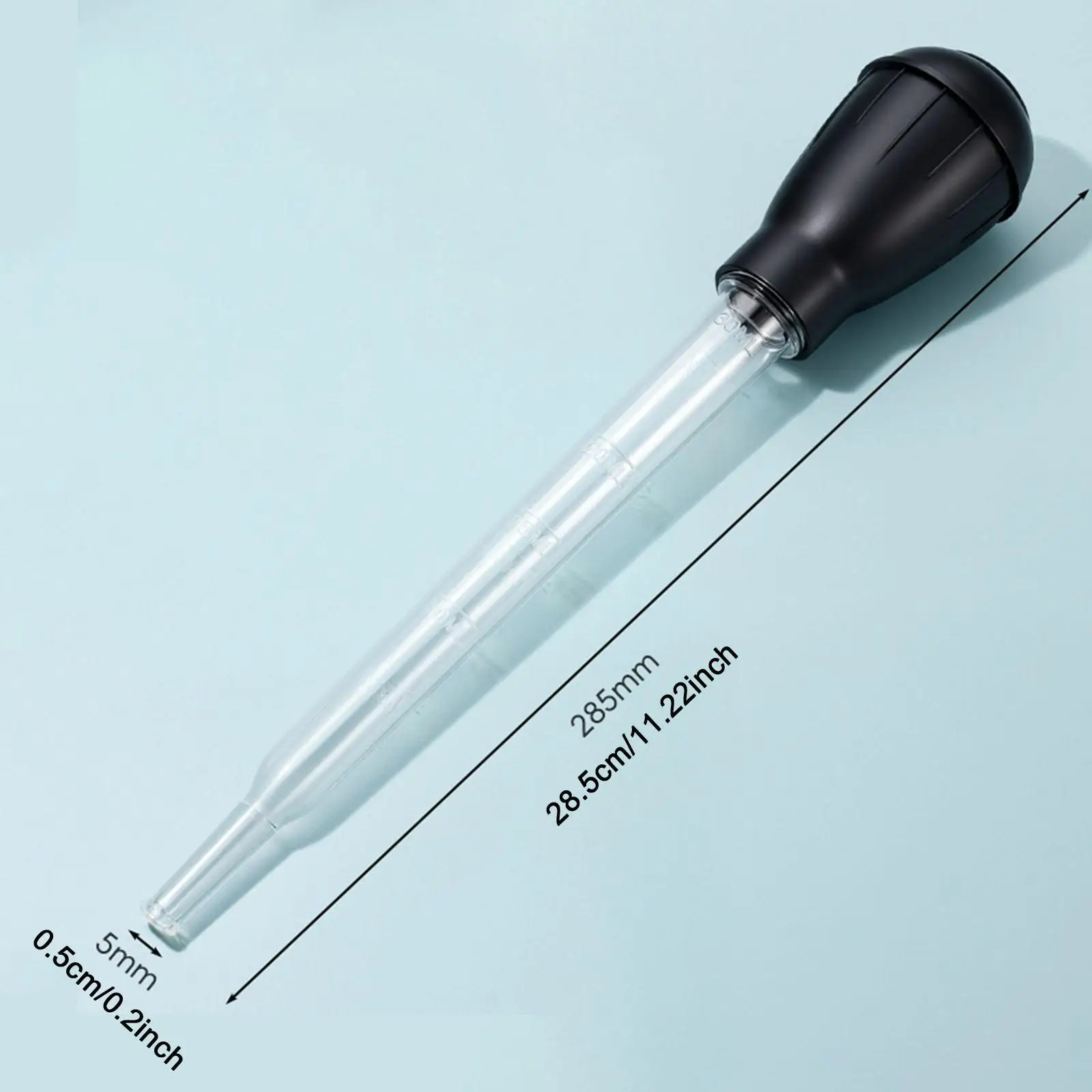 Large Pipette with Scale Easy to Use Eye Dropper with Rubber Bulb Pipette Dropper for Baking Indoor Outdoor Crafts Kitchen DIY