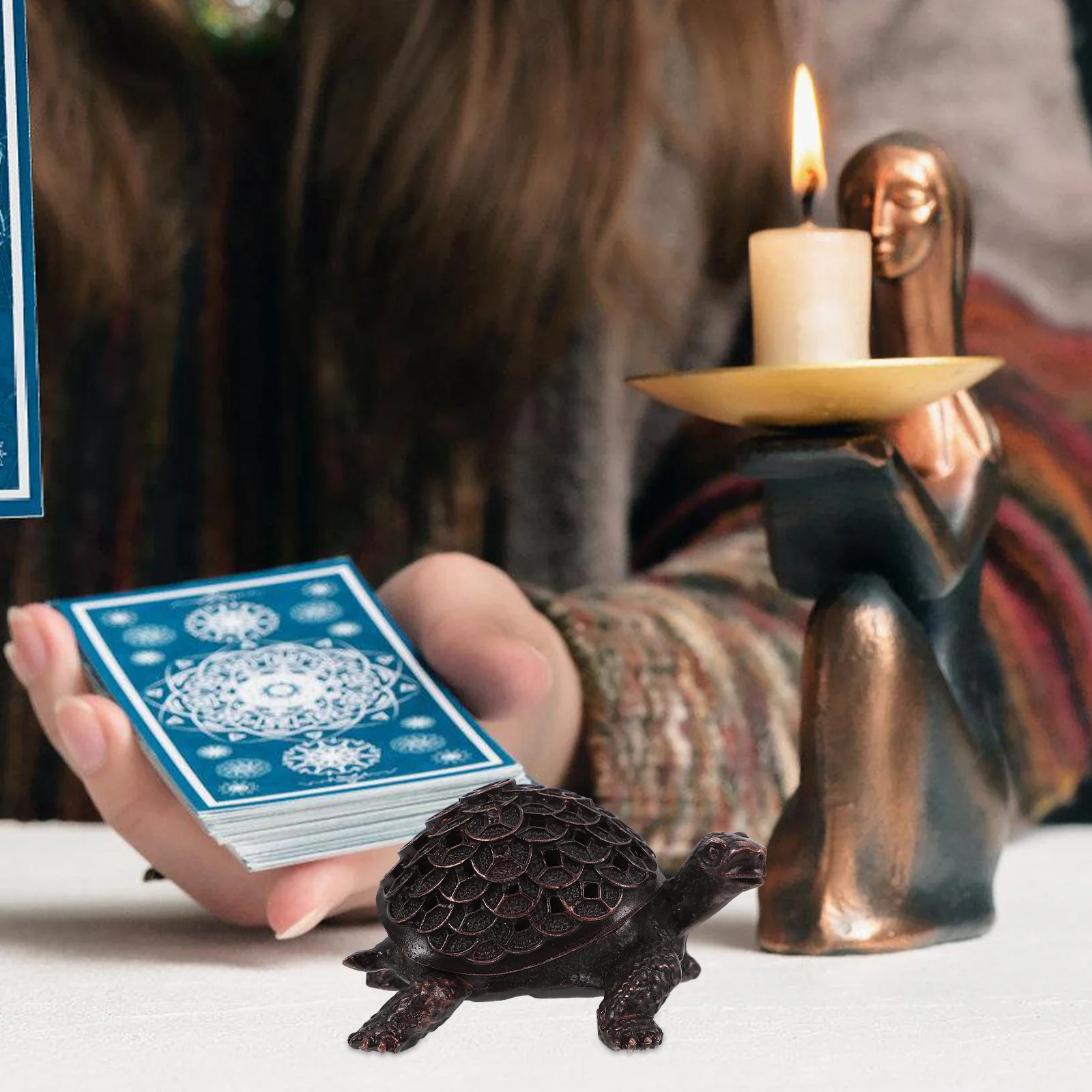 

Turtle Desk Decor Home Decorative Alloy Statue Garden Statues Tortoise Modeling Ornament