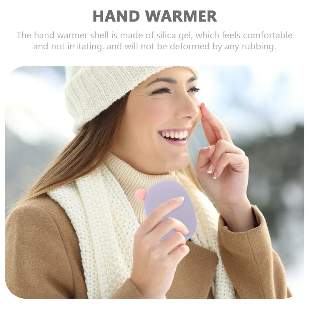

2Pcs Hand Warmer Silicone Multi-Function Warmer Portable Winter Heating Reusable Pocket Hand Heater for Outdoor Home