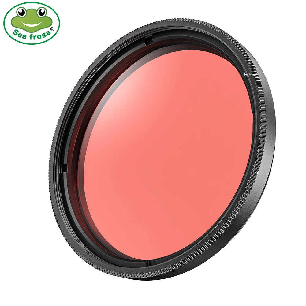 

Seafrogs Universal 67mm Full Color Red Filter Circular Polarizer Camera Red Filter Color Light Remedy For Camera Lens