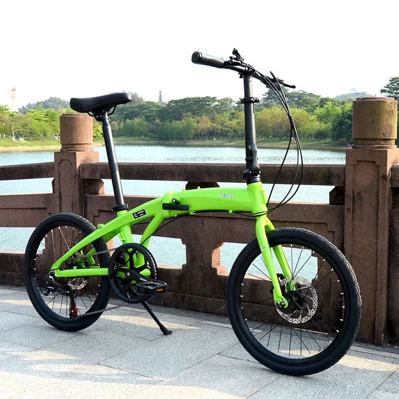 20 Inch Foldable Bike Folding Bicycle Aluminum Alloy Frame With Disc Brake 7 Speeds