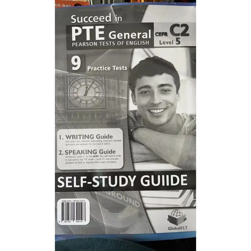 PTE المستوى العام 5 C2 9 اختبارات الممارسة إصدار الدراسة الذاتية أندرو بيتسيس لورانس ماماس جلوبال ELT 9781781640197 كتاب #3