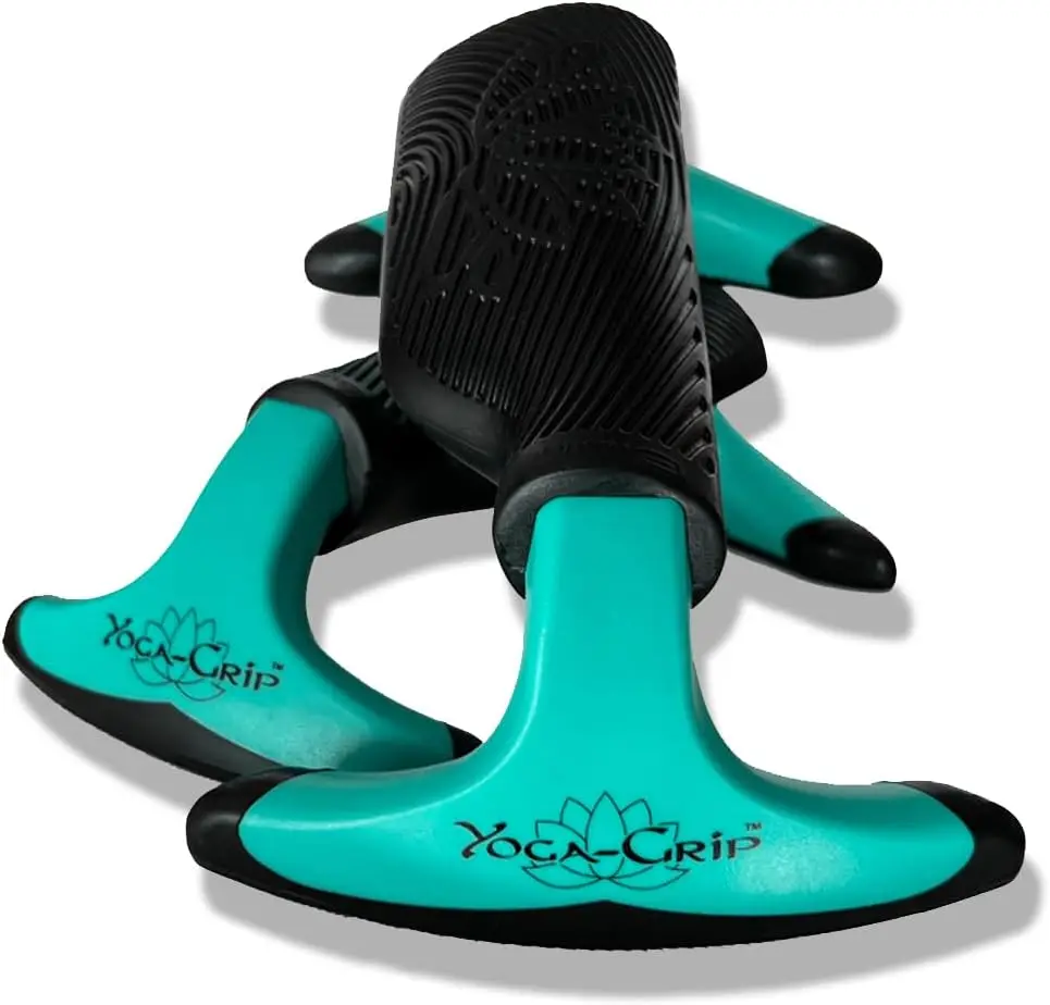 

Ergonomic Wrist Support Yoga Blocks for Pain Relief in All Poses - Set of 2 with Guide