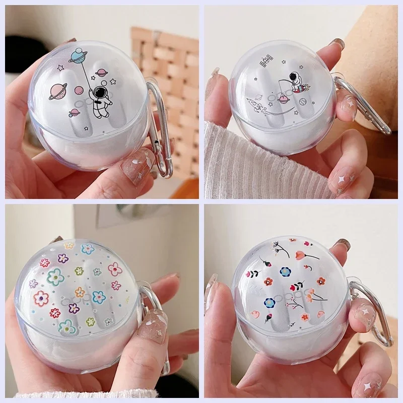 Чехлы для OPPO Enco Air3 чехол мультяшный астронавт/цветной цветок прозрачный силиконовый чехол для наушников для OPPO Enco Air 3
