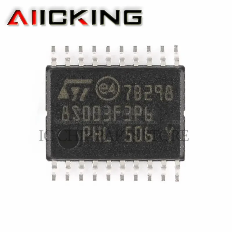 STM8S003F3P6 10pcs/lot TSSOP-20 Value line, 16-MHz,8 KB, STM8S 8-bit MCU,UART, SPI, I²C IC Chip Original New In Stock