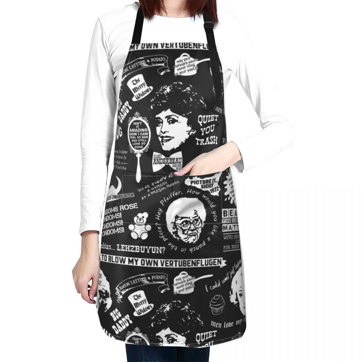 Thank You For Being A Friend Apron Dress Kitchen Accessories 2022 home women chef costume Apron