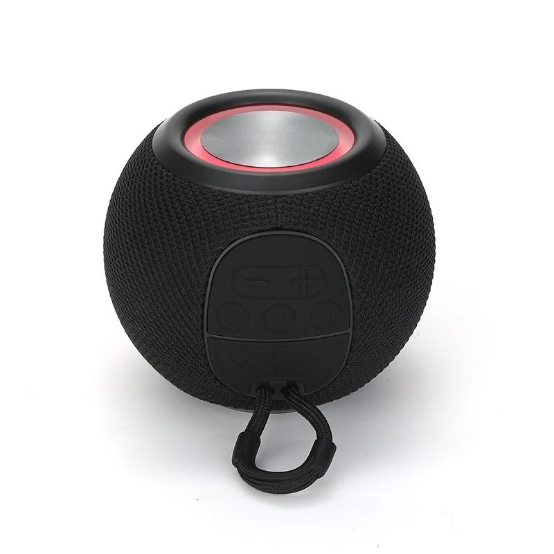 For TG337 Bluetooth Speaker Wireless Colorful Light Fabric Insert Card Heavy Subwoofer Outdoor Portable Mini Bluetooth Speaker