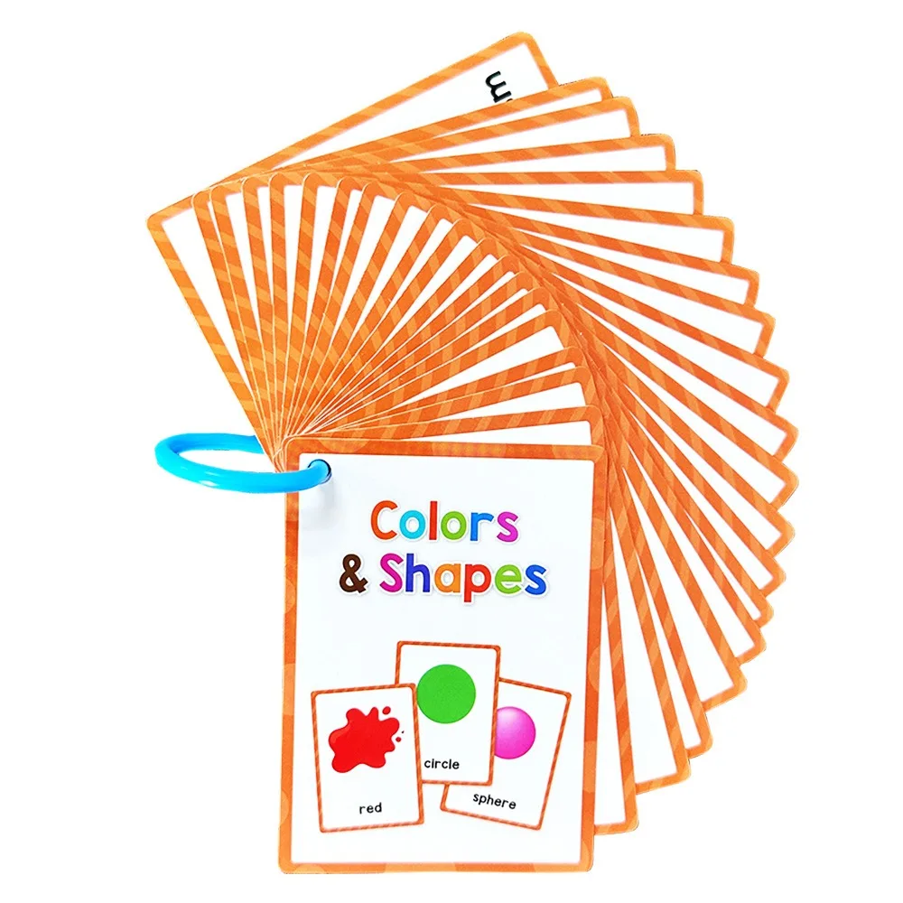 Tarjetas didácticas Montessori para educación temprana, tarjetas de vocabulario en inglés, material didáctico para niños pequeños de doble cara