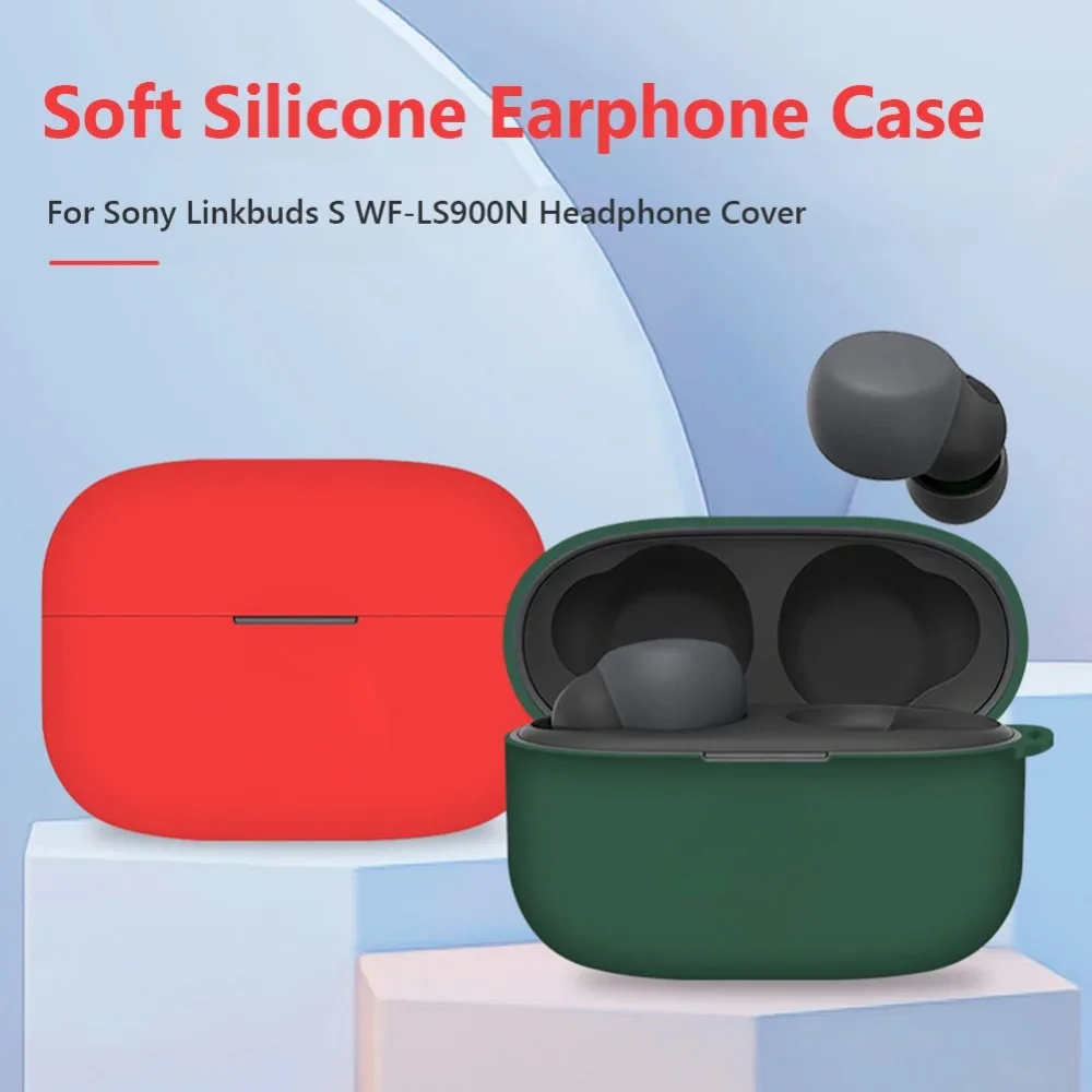 Silicone Earphone Case Dustproof Shockproof Earphone Protective Cover Soft Storage Shell for Sony LinkBuds S WF-LS900N