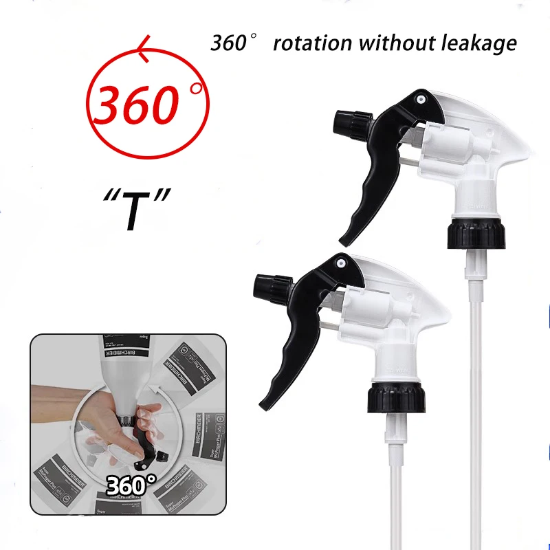 360° non-leaking pressure nozzle "T" pressure nozzle is suitable for car cleaning, home watering, atomizing disinfection
