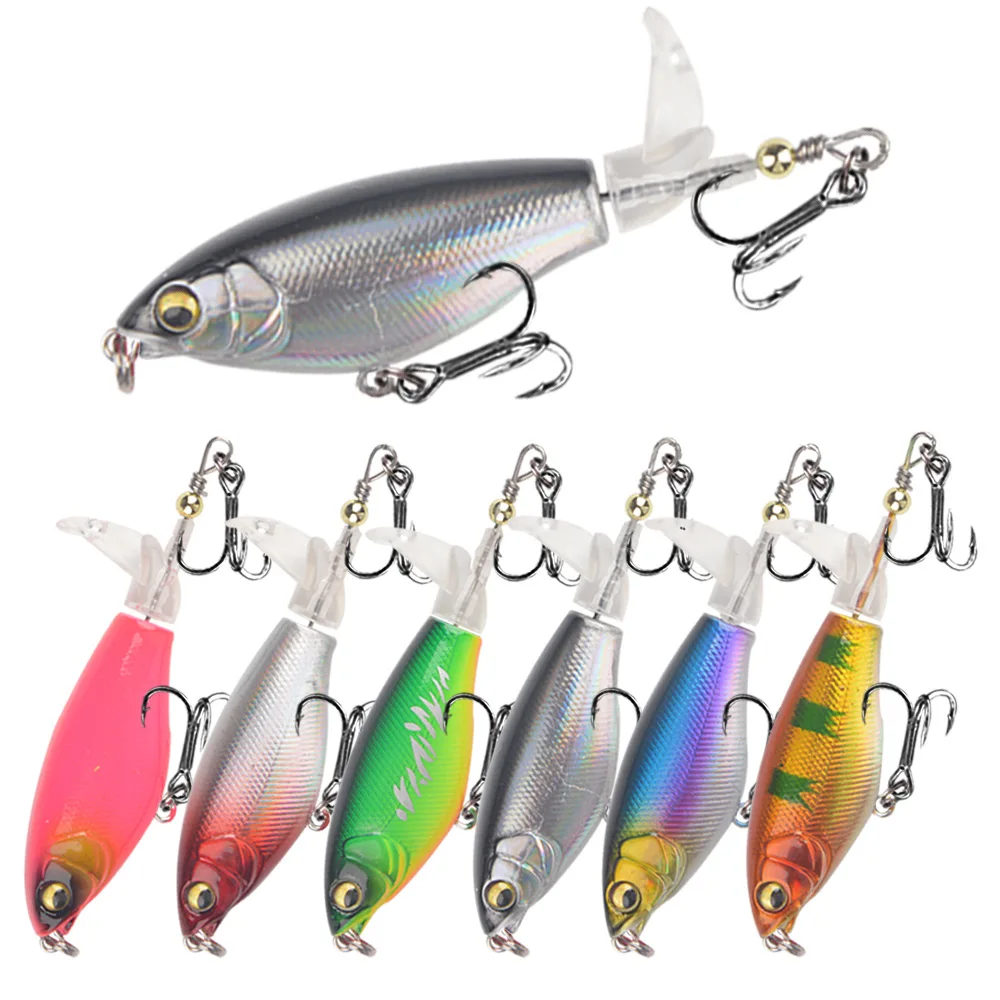 

In Stock 7.5cm/6.5g Topwater Propeller Tractor Pencil Ultra Long Cast Rattle Bionic Hard Bait Bass Perch Fresh Saltwater Tackle