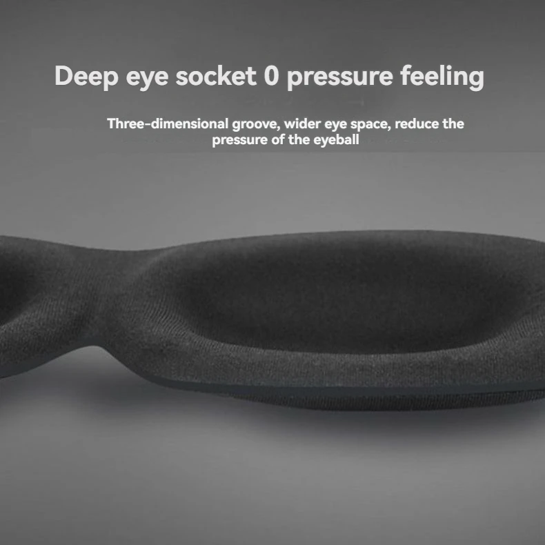 3D Non-Marking Three-Dimensional Eye Mask Without Nose Simple Solid Color Blackout Sleep Students Lunch Break Eye Masks