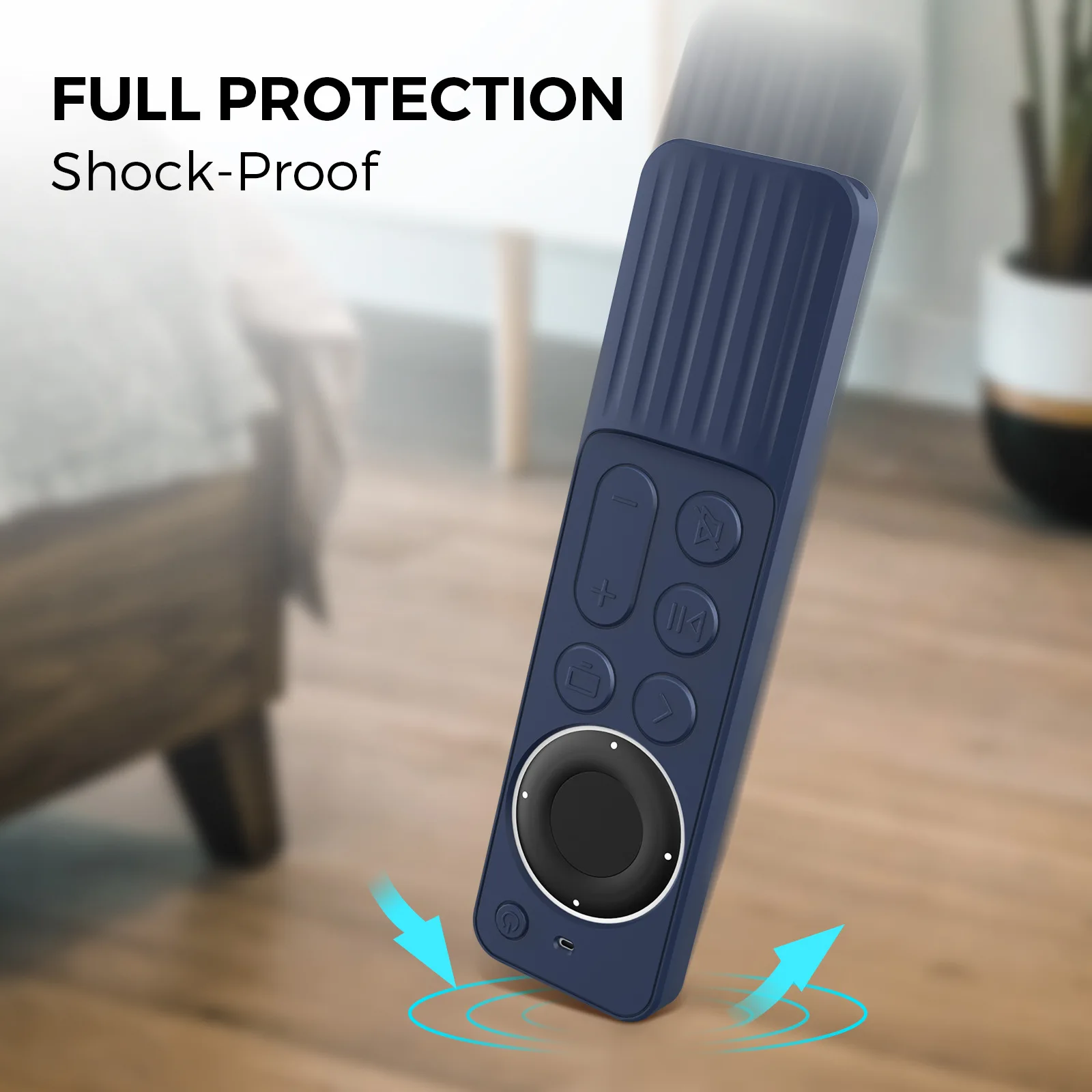 Para Apple TV nuevo 2022 Apple Control remoto silicona protectora raya antideslizante y anticaída funda protectora para Siri Remote 2 y 3