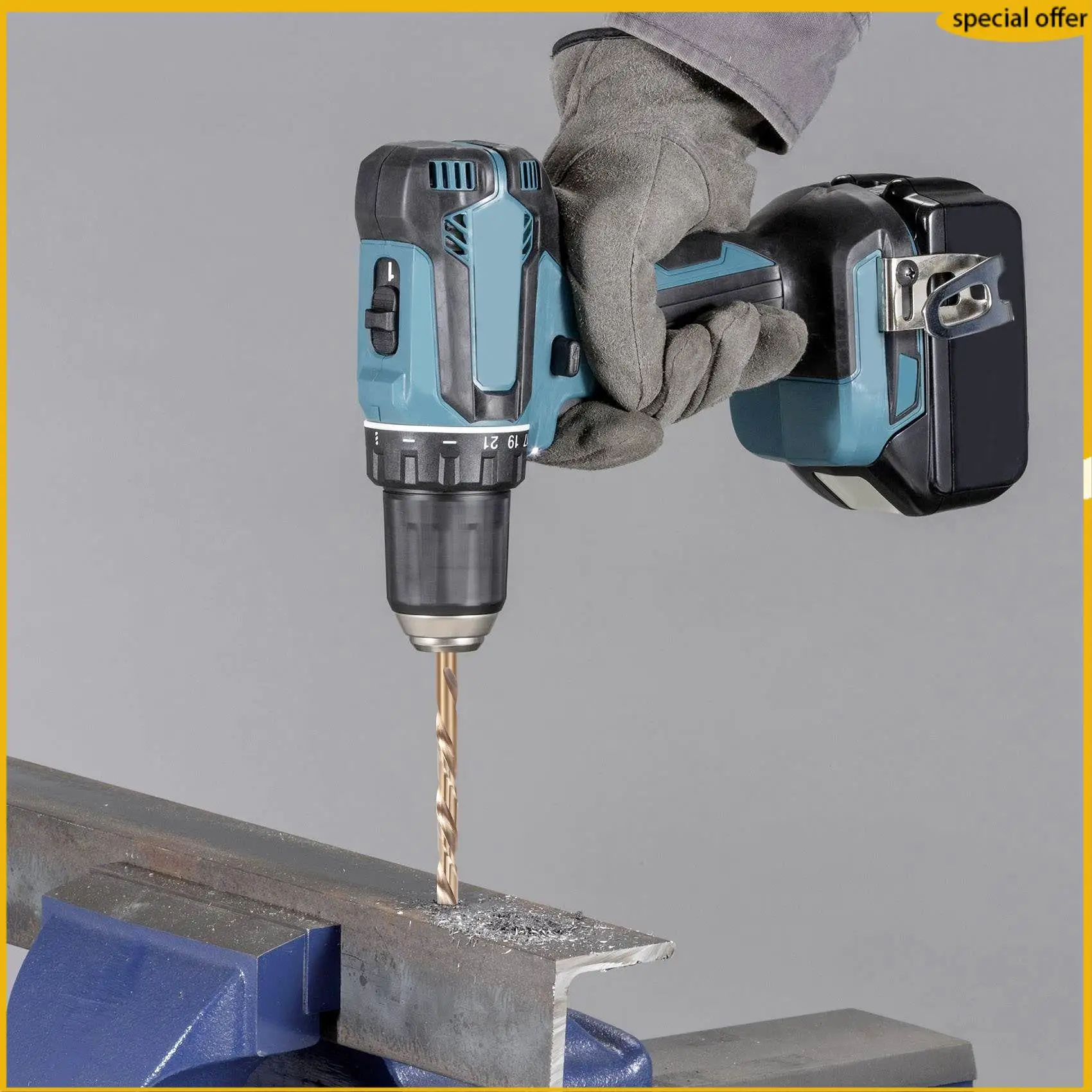 

A50I 50Pcs Drillforce Tools M35 Cobalt Drill Bit Set,Hss-Co Drill Set 1-3Mm,For Drilling On Hardened Steel, Cast Iron&Stainless