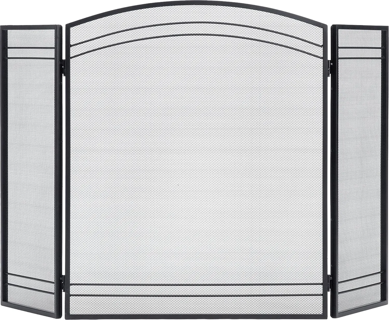 

Classic Black Fireplace Screen for Safety and Style, Durable Mesh Design