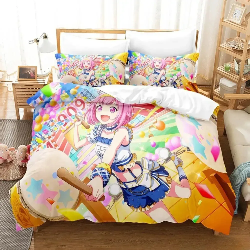 

New Wonderlands x Showtime Bedding Set Single Twin Full Queen King Size Bed Set Adult Kid Bedroom Duvet cover Sets Anime Girls