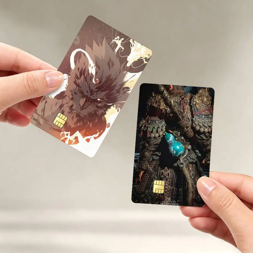 B-Black Myth Wu K-Kong Sticker Film Tape Skin for Credit Card Debit Card Waterproof Stickers