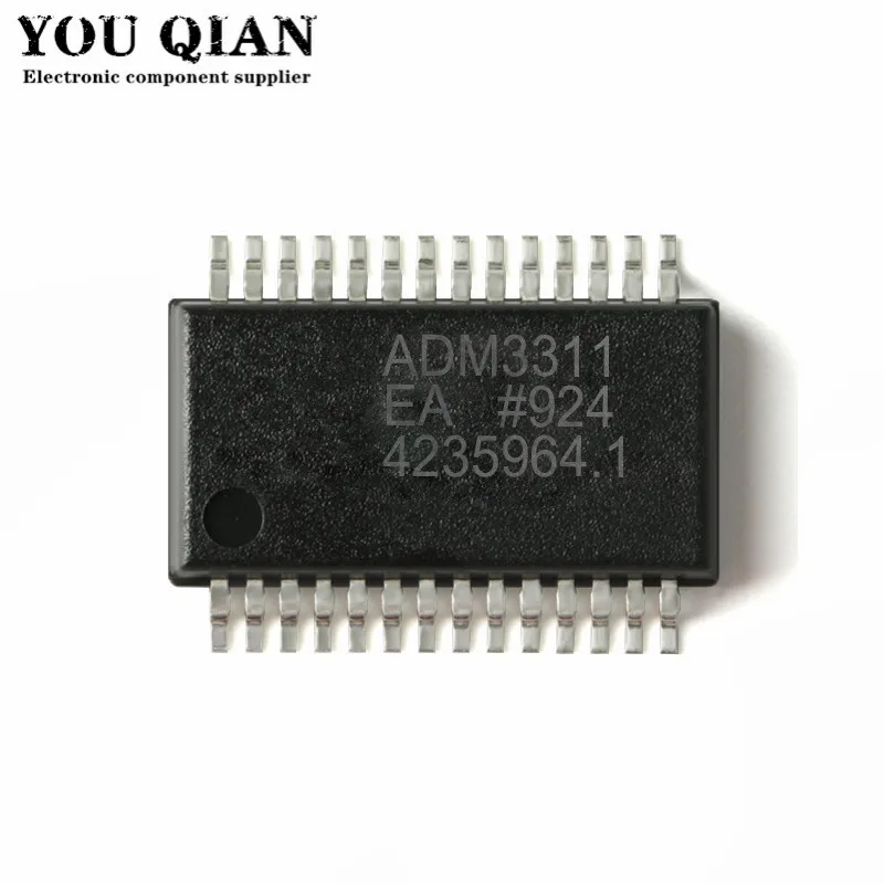 2Pcs ADM3311EACPZ ADM3311 ADM3312EACPZ ADM3312 LFCSP-32 ADM3311EARSZ ADM3310EARUZ ADM3310 SSOP-28 Transceiver IC Chips