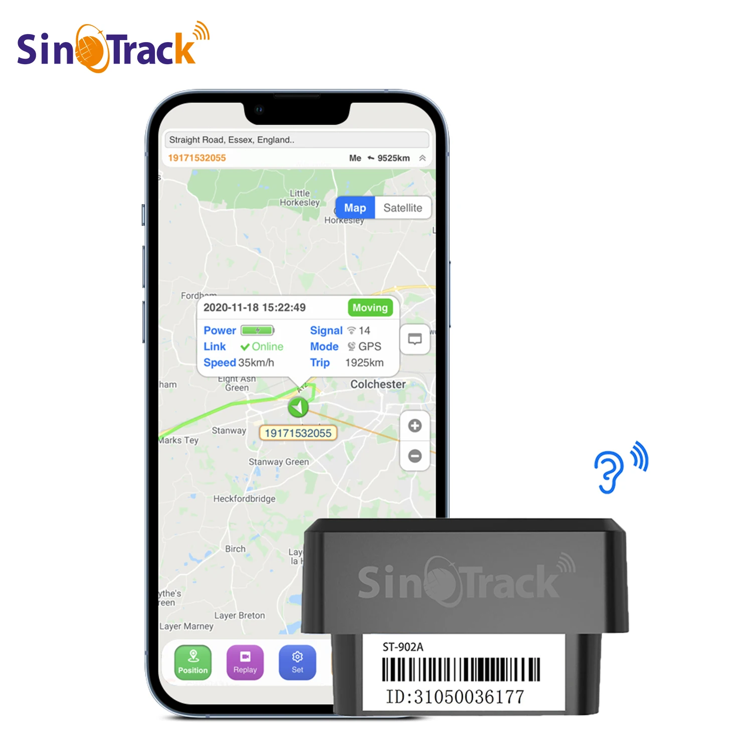 (2pcs per set)ST-902 OBD 2G/4G GPS Tracking System Plug and Play GPS Tracker for All Type Car lifetime software/app free
