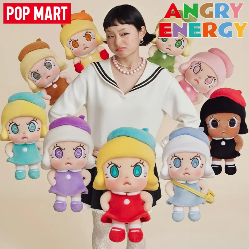 

POP MART Molly Angry Energy Series Blind Box Mystery Box Pendant Doll Cute Backpack Ornament Keychain Doll Girl's Birthday Gift