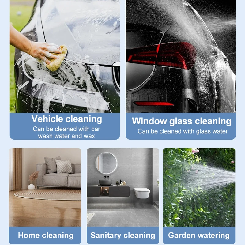 Upgraded 2L Electric Foam Spray Bottle 60° Adjustable High Pressure Car Wash Cannon for Vehicle/Home/Garden Cleaning Sprayer image 5