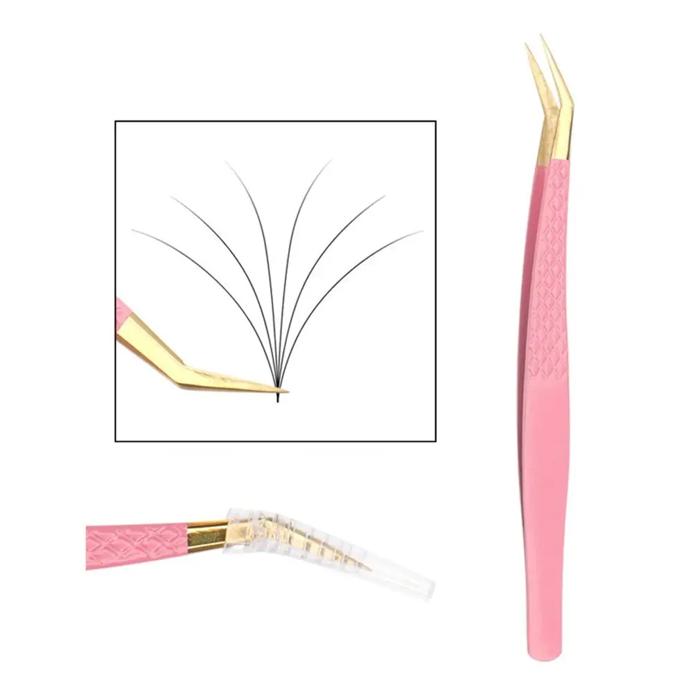 Anti-static Eyelash Extension Tweezer Stainless Steel Superhard Grafting False Eyelash Tool High Precision Non-magnetic