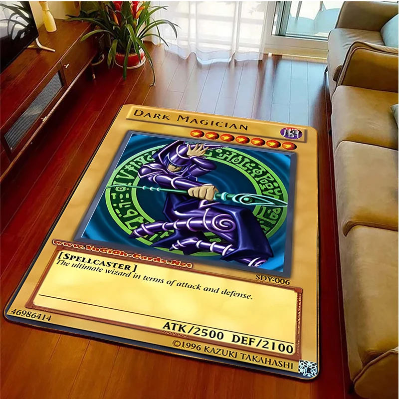 Dark Magician Card Non-Slip Area Rug for Living Room,Bedroom,Playroom,Kitchen Door Prayer Carpet Floor Mat Home Decor Rug Gift