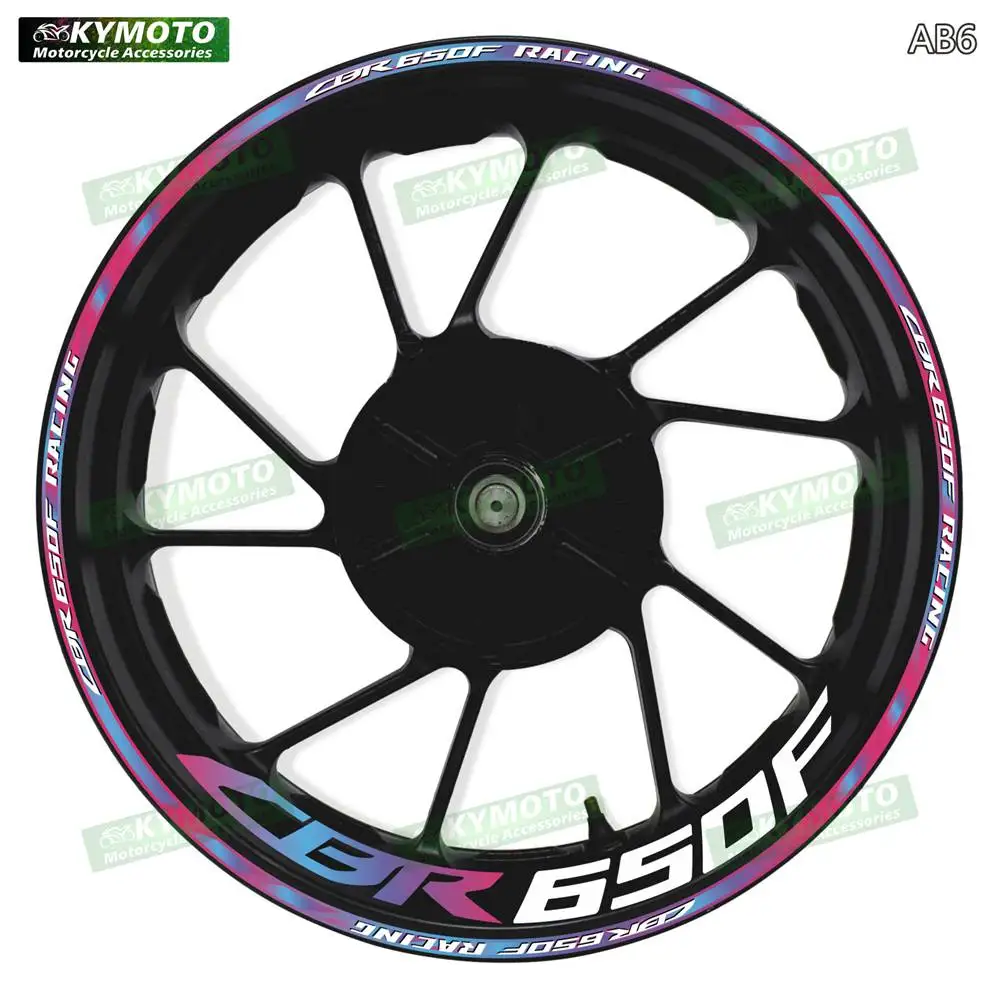 

For Honda CBR650F CBR 650F motorcycle accessories 17-inch front and rear wheel gradient stickers fairings and wheel hub decorate