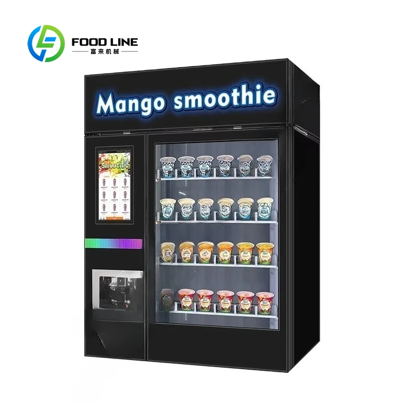 Customized  Smoothie Vending Machine Automatic Self-Service Fruit Smoothie Blender