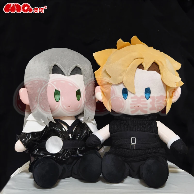 Sephiroth Cloud Strife Anime Game Cute Cosplay 40cm Sitting Posture Stuffed Toys Cartoon Figures Gift