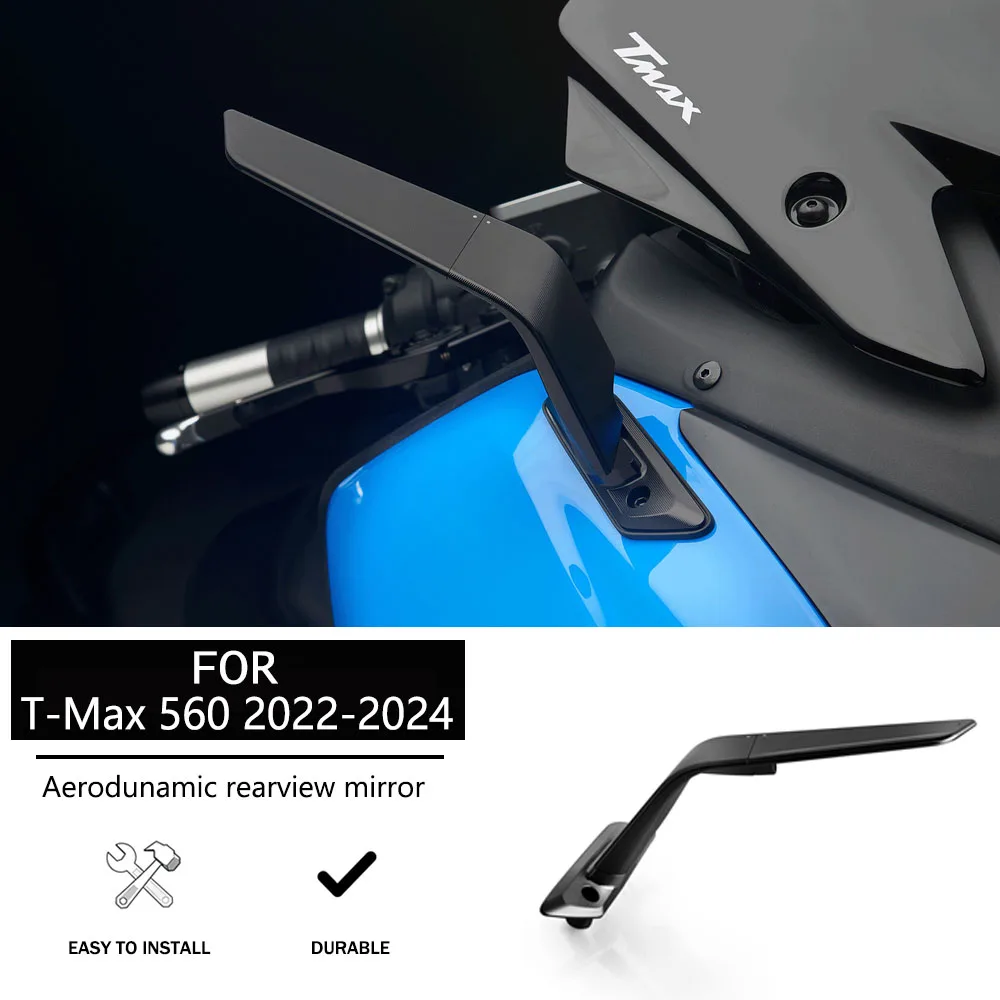 

For YAMAHA T-MAX560 T-MAX 560 TMAX560 New Motorcycle Rear View Mirrors Adjustable Aluminum Mirror Accessories TMAX 560 2022-2024