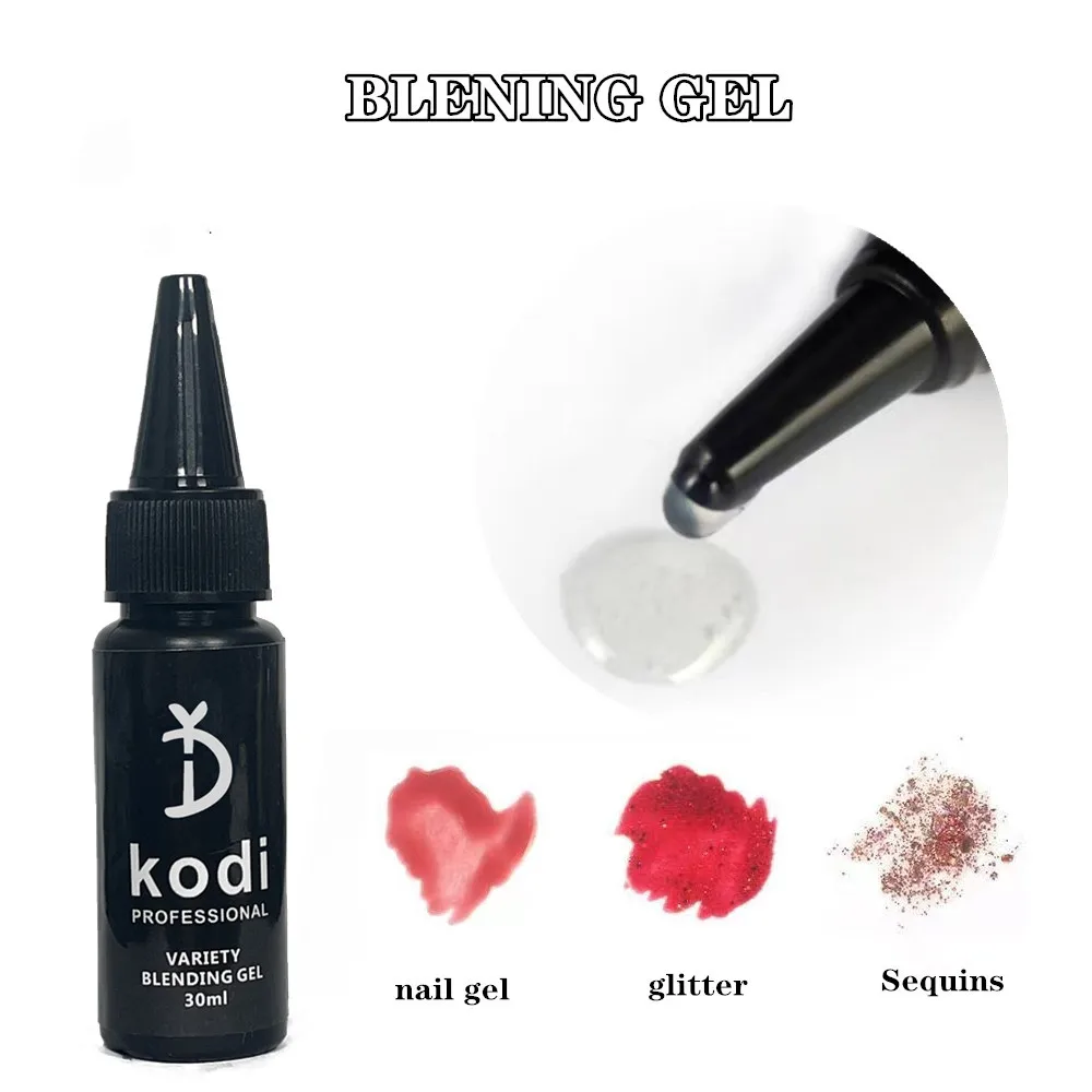 YD KODI PROFESSIONAL 30ml Nail Blending Glue Soak Off UV LED System Mixing Gel For All Kinds Of Nail Art Glitter Sequin Manicure