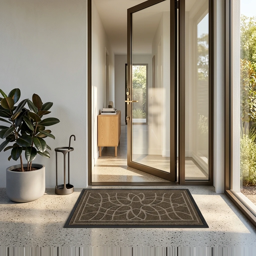 Premium Mandala Floral Entrance Carpet with Advanced Waterproof Durable Material High Quality Indoor Outdoor Use Suitable For