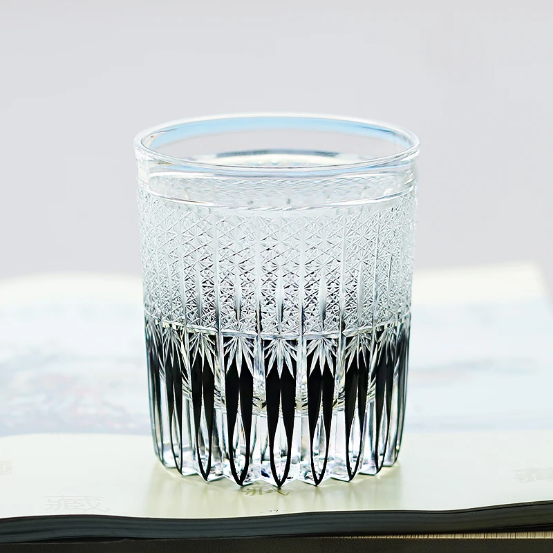 

Edo Kiriko whisky Glass Comes With A Delicate Packaging Gift Box Perfect Hand-carved Glass High 90 Diameter 80 Capacity 260 ml