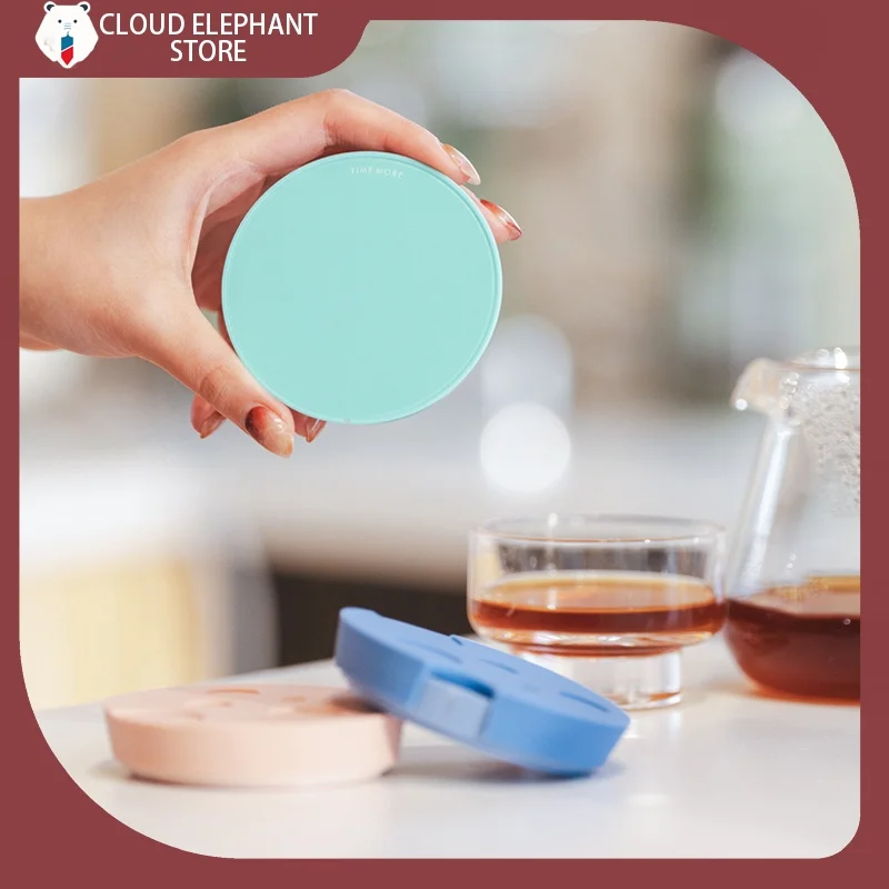 TIMEMORE Black Mirror Dot Smart Coffee Electronic Scale Home Bluetooth Connected No‑Screen Digital Scales APP Interconnection