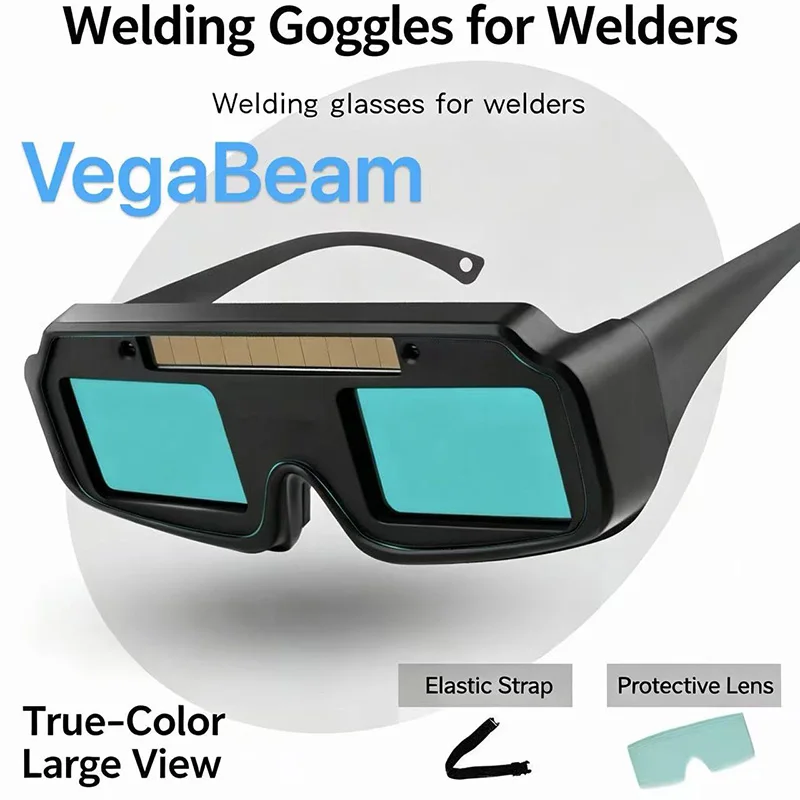 Fully automatic variable light welding glasses, welding glasses for arc welding, welding glasses for gas shielded arc welding