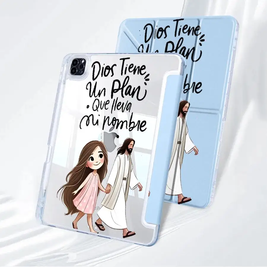 Images Tablet Case For iPad Mini 6 7 Air 4 5 M3 M2 1 2 M4 11inch Pro 2025 Pro 11th 10th 9th 8th 7th 12.9inch Y-Fold Holder Cover