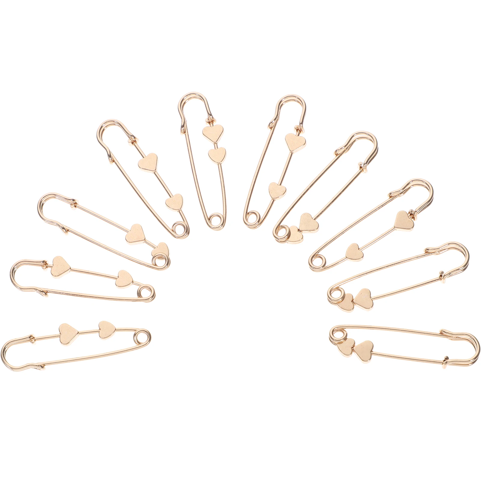 

10 Pcs Cardigan Clip Brooch Sweaters Alloy Clothes Decor Accessories