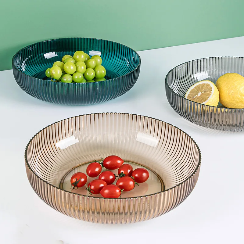 Simple Tri-Color Fruit Tray, Snack Tray, Chinese Daily Dining, Kitchen, Home