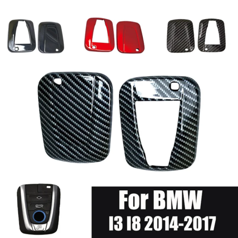 

A+ ABS Car Remote Smart Key shell Fob Case Cover Holder Bag For BMW I3 I8 2014-2017