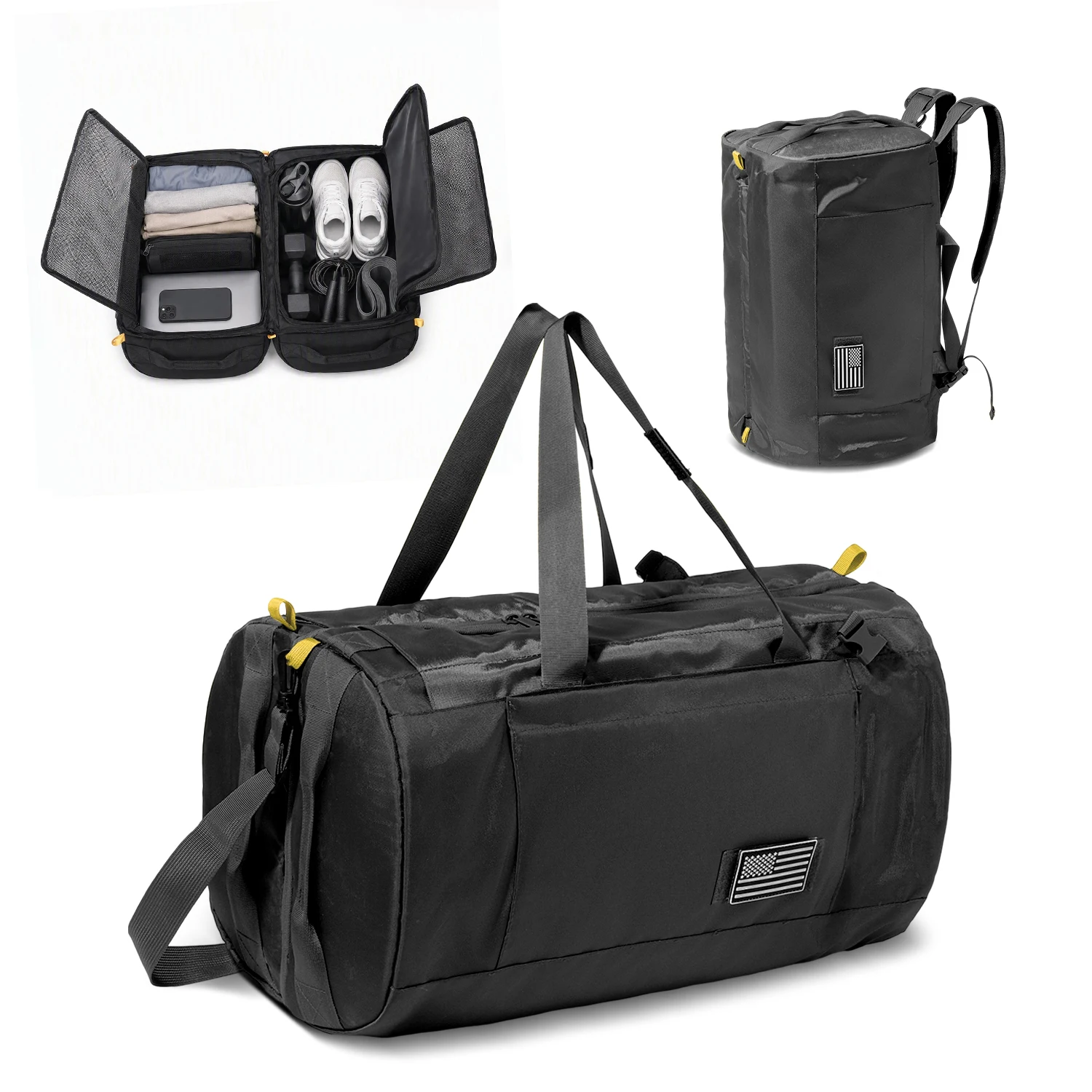 Sport Travel Bag Extra Large Duffel Backpack Gym Fitness Bag for Camping Hunting Fishing
