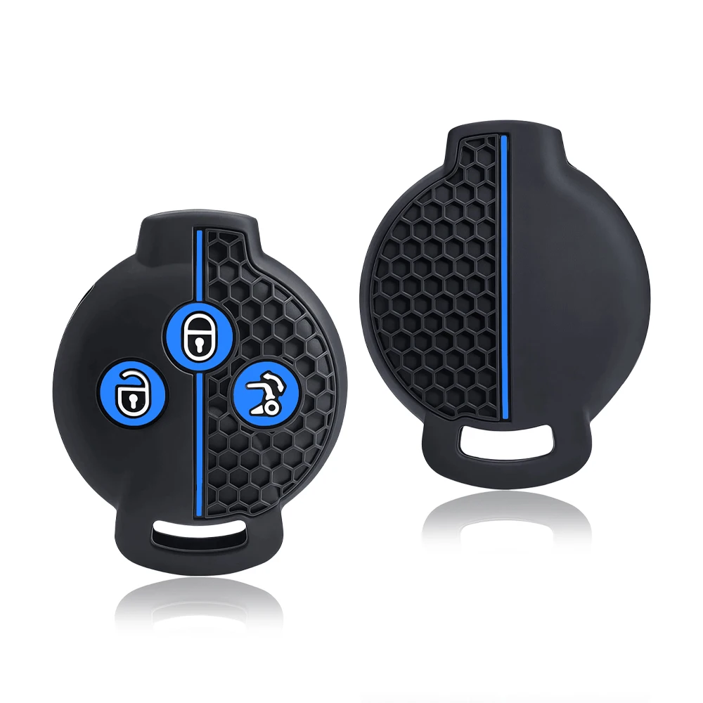 2026 New Silicone Remote Key Case Fob Shell Cover 2007 - 2015 For Smart Fortwo City Coupe Cabrio Crossblade Roadster K Forfour