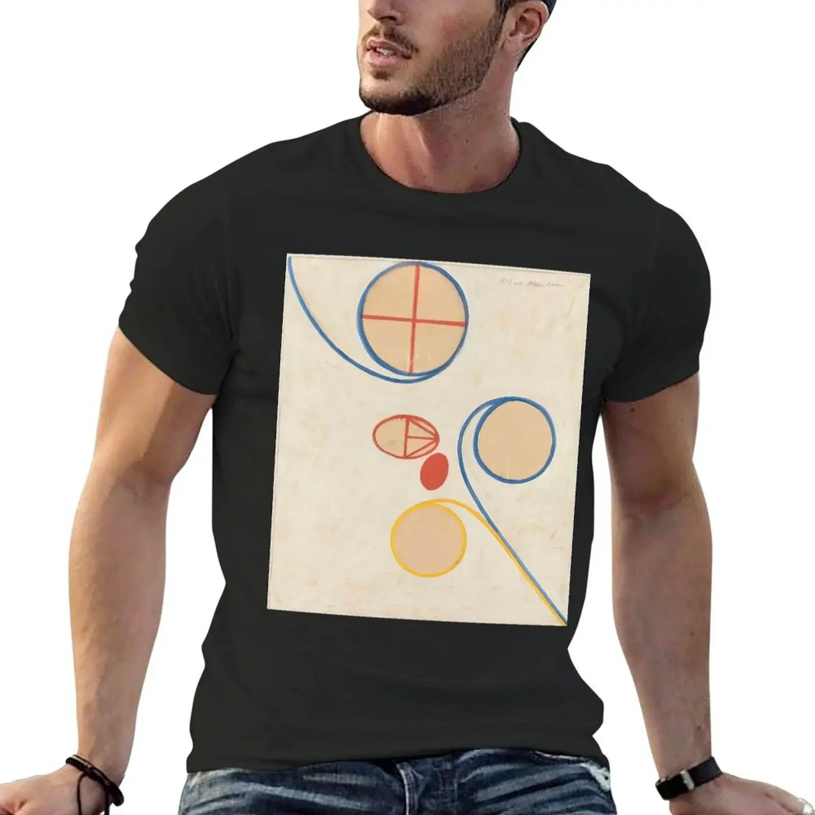 

hilma af klint paintings T-Shirt anime anime stuff plus size tops funny t shirts men