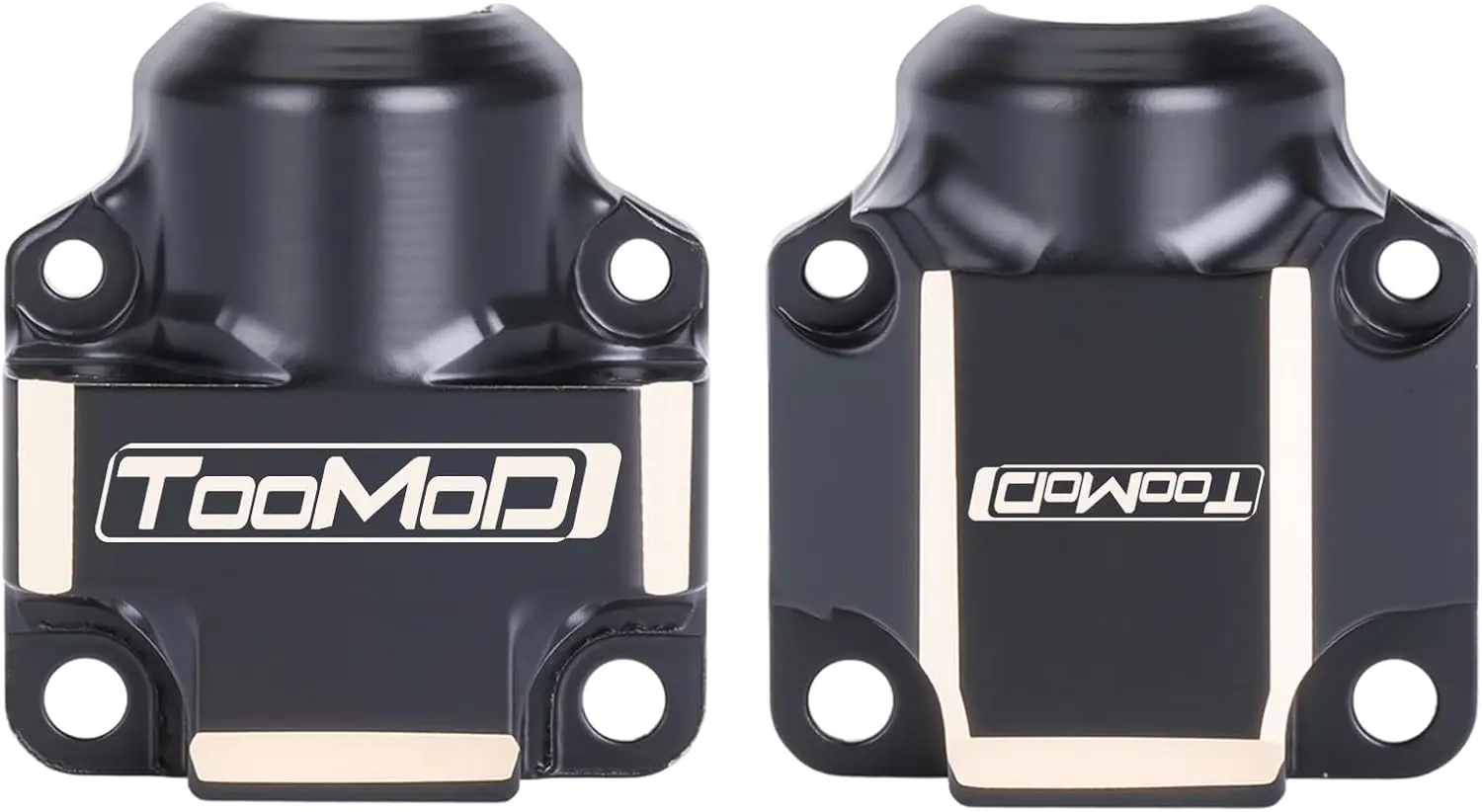 Black Coating Brass Front and Rear Axle Covers for RC 1/30 Axial SCX30 Crawler Replace Upgrade