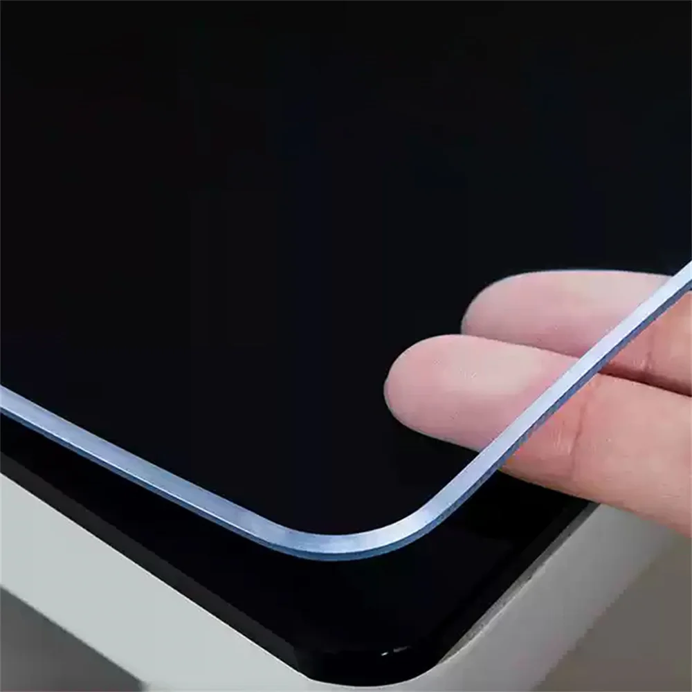 Transparente PVC-Tischdecke mit dicker, hitzebeständiger, wasserdichter und ölbeständiger Esstischmatte, 1 Stück
